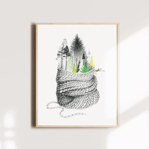 Katrinn Pelletier Art Print Comforting Forest