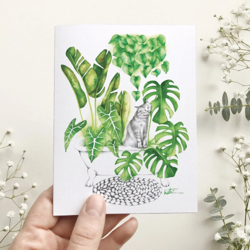 Katrinn Pelletier Greeting Card Interior Jungle