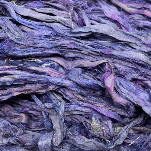 Frabjous Fibers Sari Ribbon Yarn Periwinkle