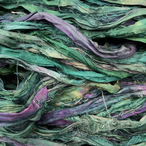 Frabjous Fibers Sari Ribbon Yarn Teal