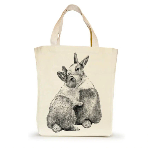 Eric and Christopher Small Tote Love Bunnies