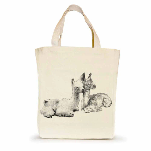 Eric and Christopher Small Tote Llama 2
