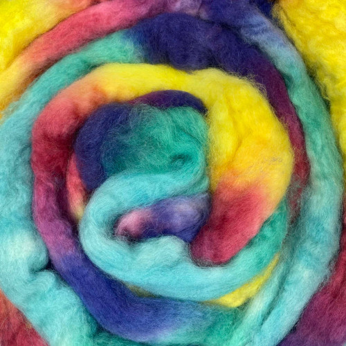 Frabjous Fibers 4 oz BFL Dyed Top 0907 Ostara