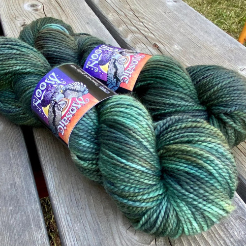 Mosaic Moon Talisman Worsted Yarn Sirius (Aqua, Charcoal, Green)