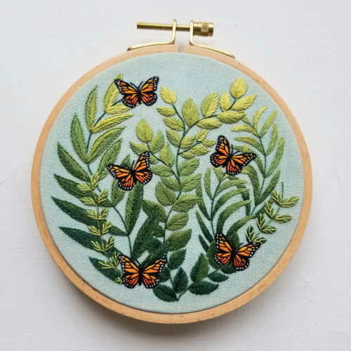 Jessica Long Embroidery Kit "Love Grows" Butterfly