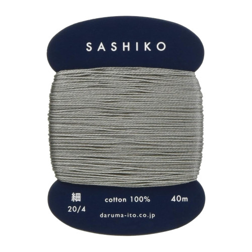 Daruma Sashiko Thread Card 20/4 (Thin) 229 Grey