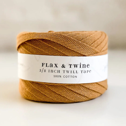 Flax & Twine Cotton Twill Tape 3/8" Goldenrod