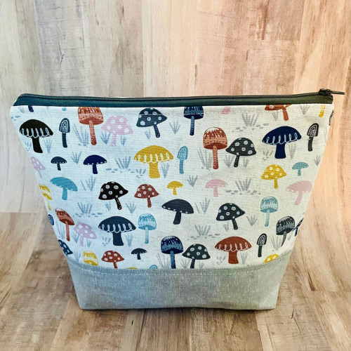 Polka Dot Pines Large Pouch Multicolored Toadstool