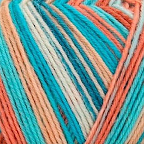 Regia 4ply Color Magic Mirror Yarn 2735 Apricot Emerald