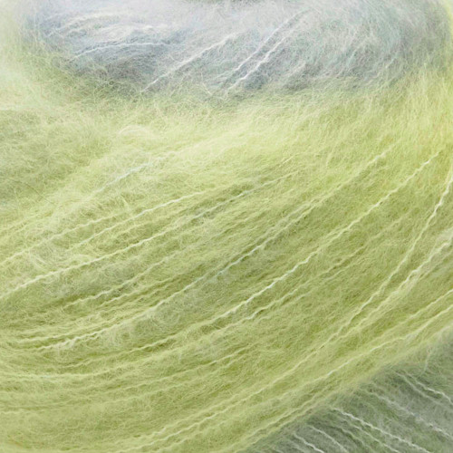 Laines du Nord CashSilk Cotton Degrade Yarn 003 (Celery/Sky)