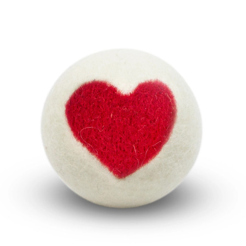 Friendsheep Dryer Ball Single Heart (Red)