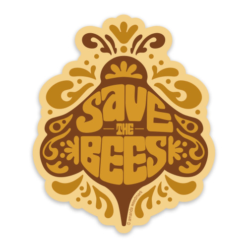 Amanda Weedmark Sticker Save the Bees