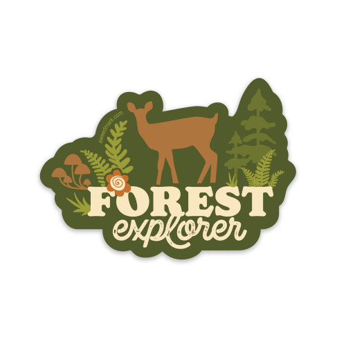 Amanda Weedmark Sticker Forest Explorer Nature