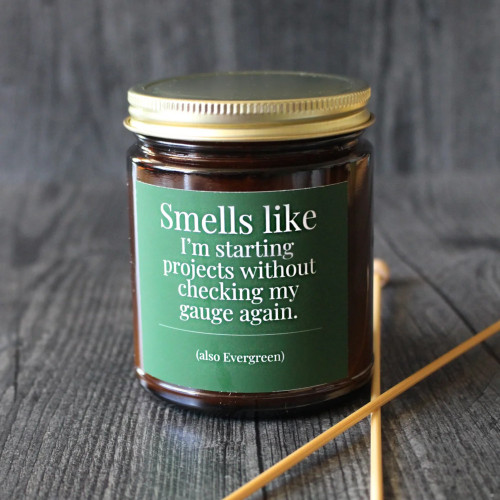 Never Not Knitting Candle 4 oz Evergreen Thumbnail Never Not Knitting Candle 4 oz Evergreen Thumbnail