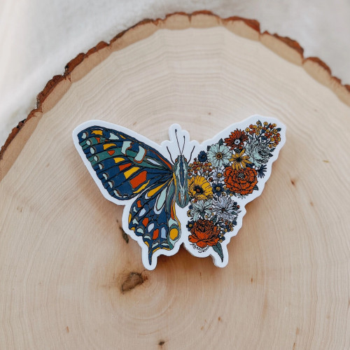 Kaari & Co. Vinyl Sticker Blooming Butterfly