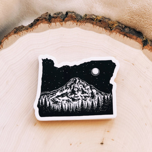 Kaari & Co. Vinyl Sticker Oregon + Mount Hood