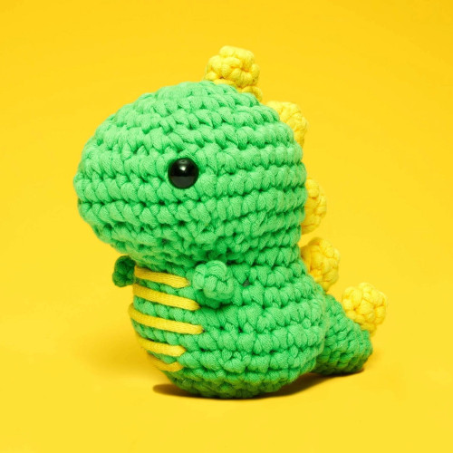 Woobles Beginner Crochet Kit Fred Dinosaur