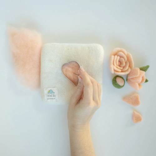 Felted Sky Wool Mat Mini