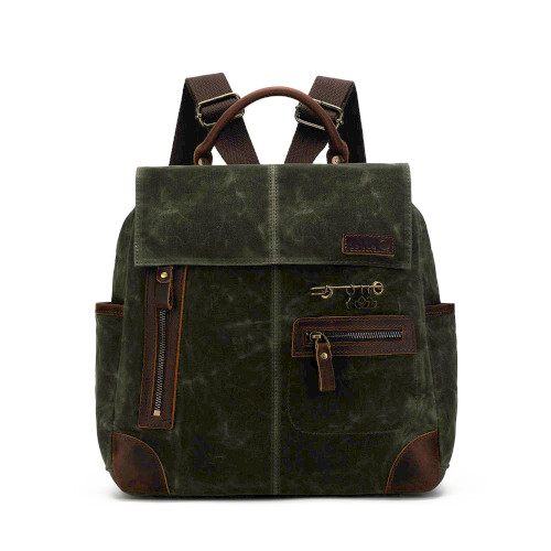 Della Q Maker's Midi Backpack Olive