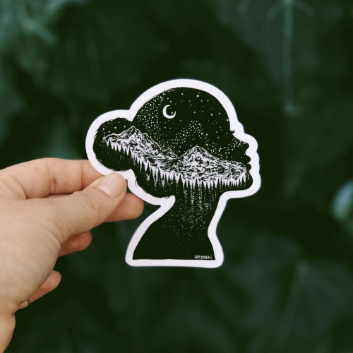 Kaari & Co. Vinyl Sticker Mountainous Silhouette