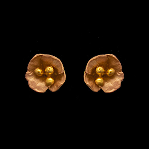 Michael Michaud Earrings California Poppy Stud
