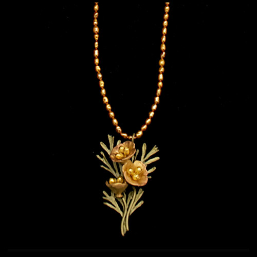Michael Michaud Necklace California Poppy Pendant