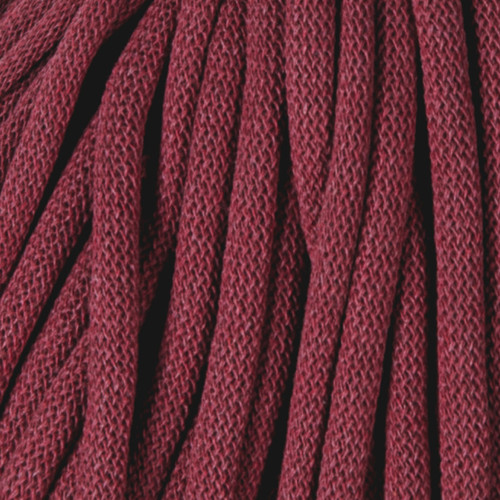 Bobbiny Braided Cord 9mm Wine Red