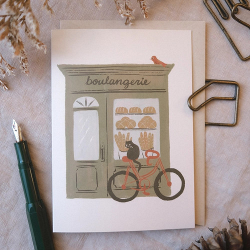 Justine Gilbuena Greeting Card Boulangerie