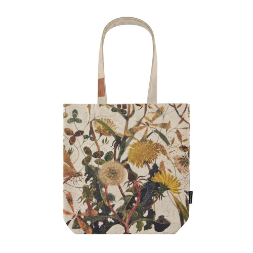 BV Canvas Tote Bag Greens & Flowers