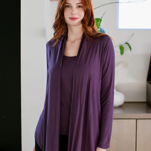 Yala Sophie Bamboo Cardigan Wrap Aster One Size