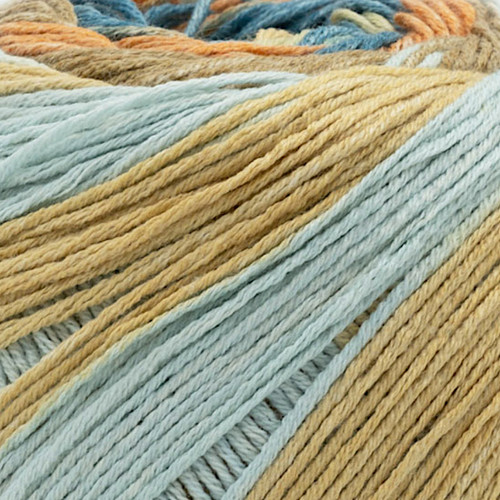 Laines du Nord Summer Sock Yarn 103 Toast, Grey, Brown, Mauve, Teal