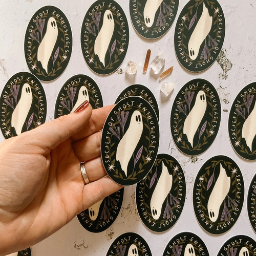 Lantern Print Co. Vinyl Sticker Society of Ghosts (3")