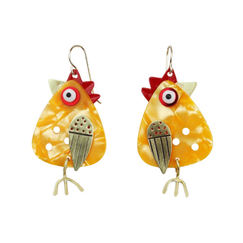 Chickenscratch Earrings Chick