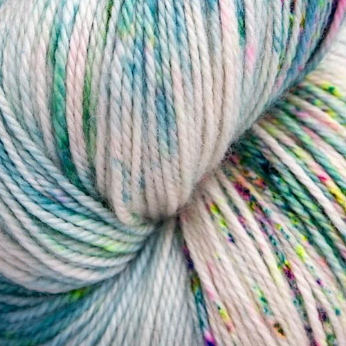Magpie Fibers Swanky Sock Yarn Easy Peasy