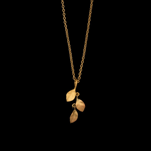Michael Michaud Necklace Golden Autumn 16" Dainty Pendant