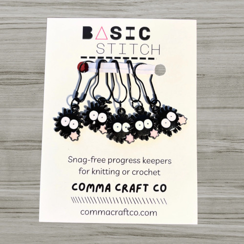 Comma Craft Co. Stitch Markers Soot Sprite (Bulb)