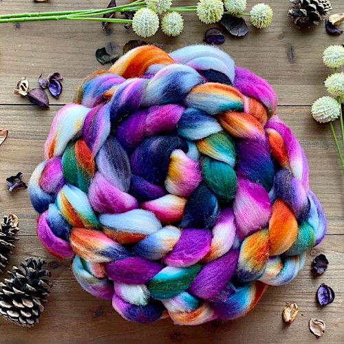 316 Dye Studio Targhee Roving (Stardust)