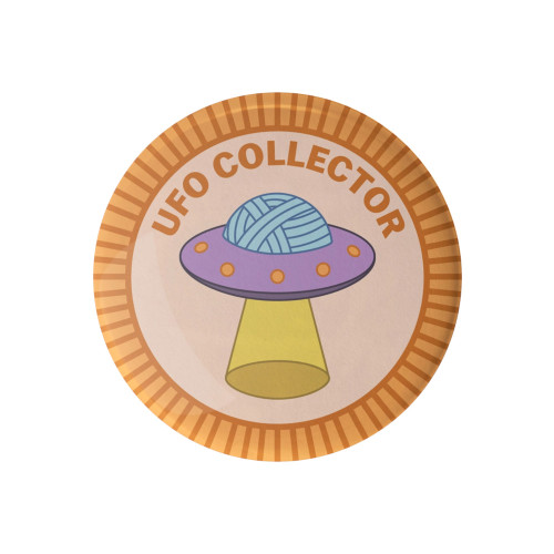 Camp Stitchwood Button Badge (UFO Collector)