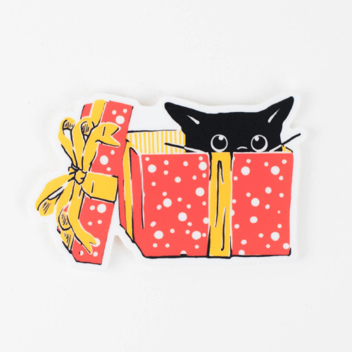 Porchlight Press Sticker Gift Surprise Cat (Matte)