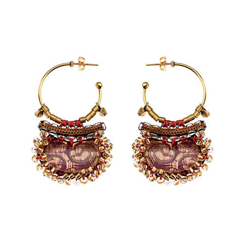 Ayala Bar Plum Wine Earrings 011H2387