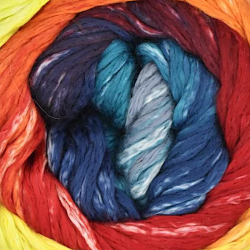 Juniper Moon Farm Cumulus Rainbow Yarn 233 Sunkissed Flame