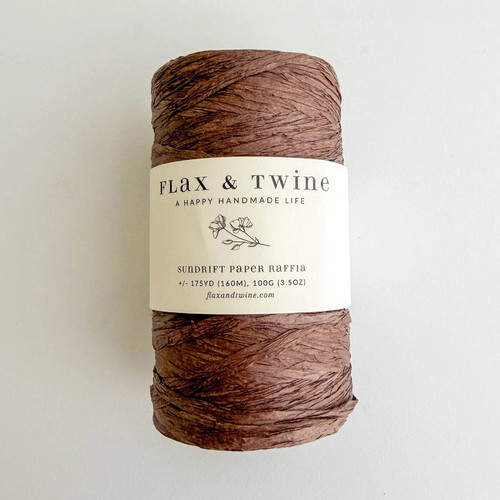 Flax & Twine Sundrift Paper Raffia Yarn Pebble