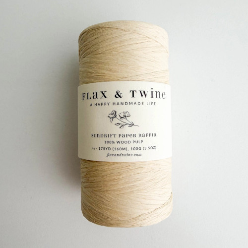 Flax & Twine Sundrift Paper Raffia Yarn Dune