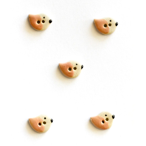 Incomparable Buttons Pink Birds