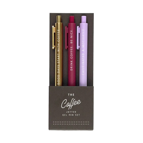 Ruff House Jotter Gel Pen Set (The Coffee)