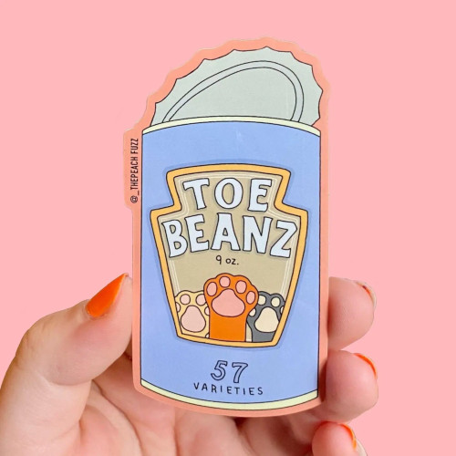 The Peach Fuzz Sticker (Toe Beans)