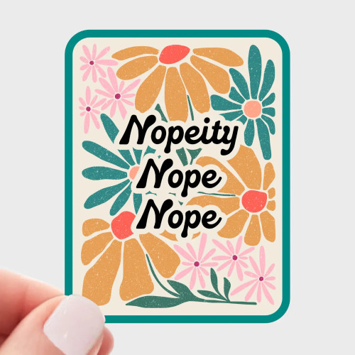 Yarnival Sticker Nopeity Nope Nope