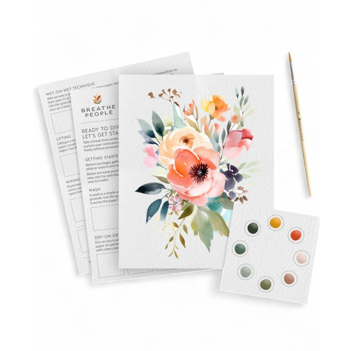 Breathe People All-In-One Watercolor Kit (Brilliant Bouquet)