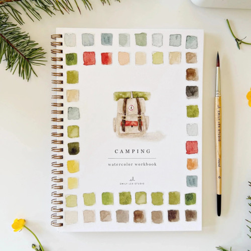 Emily Lex Studio Watercolor Workbook (Camping)