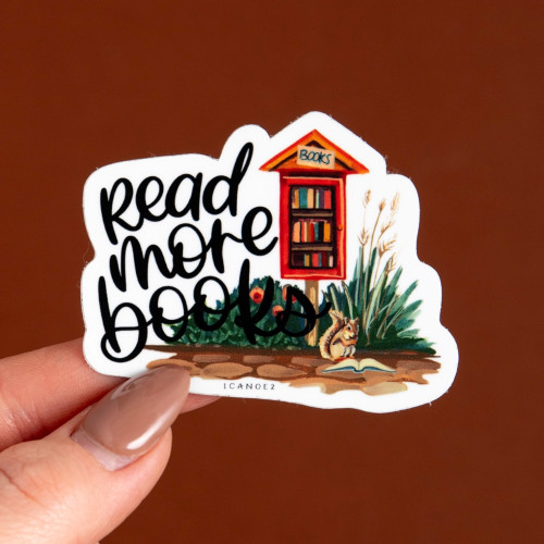 1canoe2 Sticker (Read More Books)